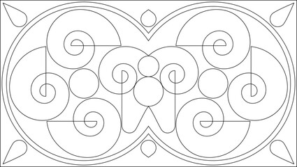 Geometric Coloring Page M_2204109