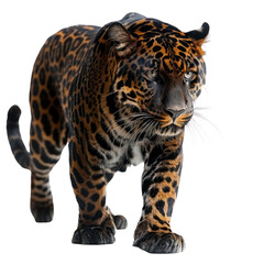 Obraz premium Leopard isolated on a transparent background