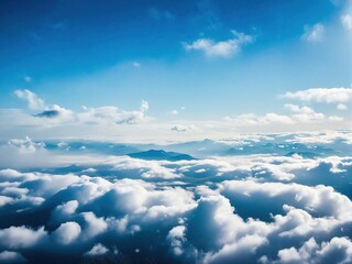 blue sky with clouds