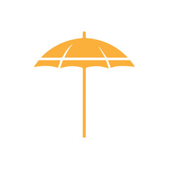 Obraz premium umbrella beach flat design