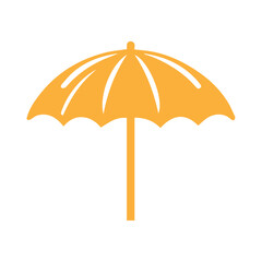 umbrella beach flat design