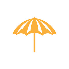 umbrella beach flat design