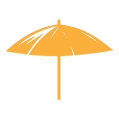 Obraz premium umbrella beach flat design