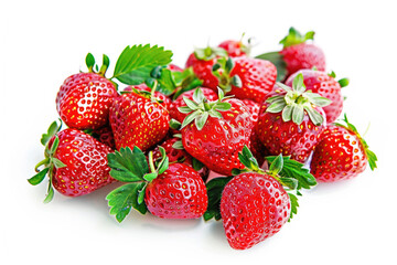 Strawberries, ripe and red
