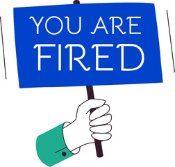 Fired banner modern colorful style