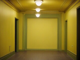 empty room with a picture