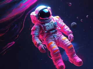 Fototapeta premium astronaut in space