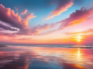 Fototapeta premium sunset in the sea