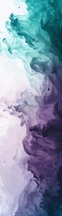Artistic dual color wash in pastel violet and teal, fluid blending for a dreamy and serene background
