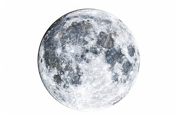 A luminous full moon captured in high detail