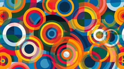 Naklejka premium abstract background with circles