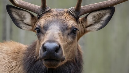 A Close Up Of An Elks Nose Sniffing The Air For  2