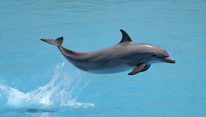 A Dolphin Performing Acrobatic Flips In The Air