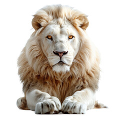 White Lion isolated on a transparent background