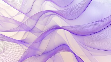 A series of delicate, lavender purple lines, gently curving and intersecting against a creamy...