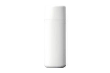 The Ethereal Elixir: A White Bottled Mystery on White or PNG Transparent Background.