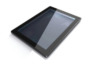 A sleek digital tablet with a high-resolution screen and modern design