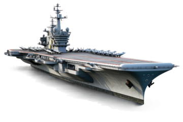 Majestic Leviathan: The Floating Fortress on White or PNG Transparent Background.