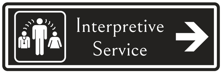 Interpretative service sign