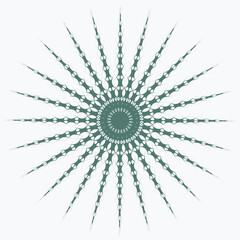 Obraz premium Pattern element on a white background. The vector image can be used as a decoration for fine art.