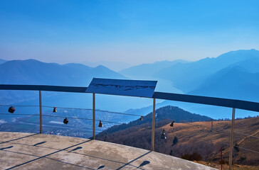 Cardada Cimetta viewing terrace, Ticino, Switzerland