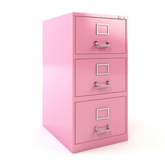 Filing cabinet pink