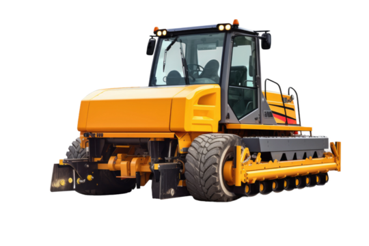 The Sun-kissed Vintage Tractor on White or PNG Transparent Background.