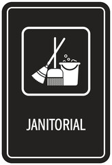 Janitor sign