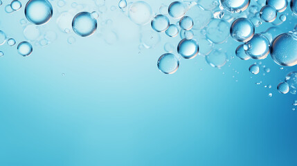 The bubbles float upward, creating a fresh and energizing atmosphere