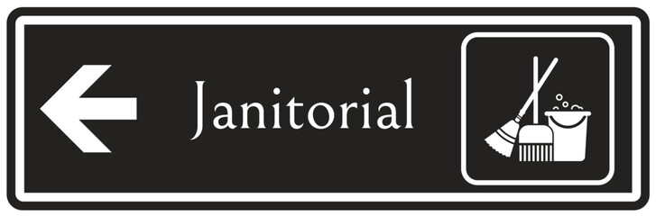 Fototapeta premium Janitor sign