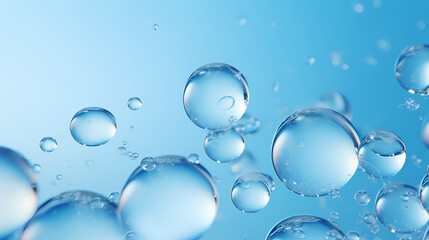 The bubbles float upward, creating a fresh and energizing atmosphere