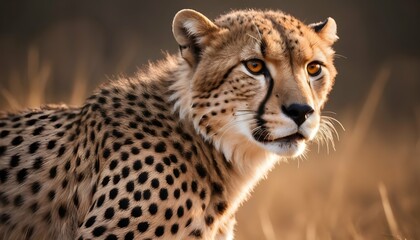 A Swift Cheetah Dynamic Energetic African Sava
