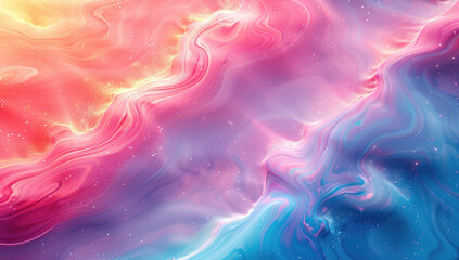 Vibrant and colorful abstract background with swirling patterns of pink, purple, blue, red hues. Created with Ai
