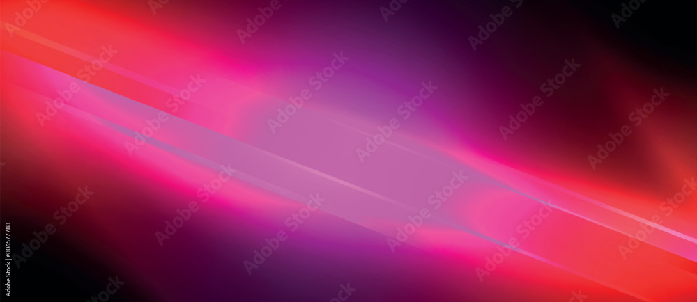 Poster a vibrant mix of purple, violet, and magenta light is illuminating an electric blue pattern against 