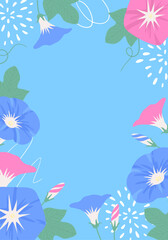 シンプルな朝顔のイラスト_2