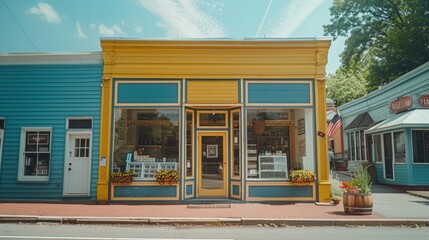 A dynamic time-lapse video showcasing the evolution of a small business storefront, symbolizing growth and adaptation in the face of challenges.