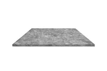 Cement counter display shelf, Modern Luxury products, dark gray, on a white background.