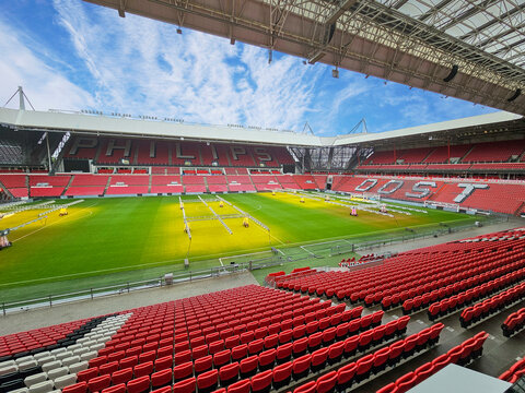 Pitch view at Philips Stadion - the official playground of FC PSV Eindhoven