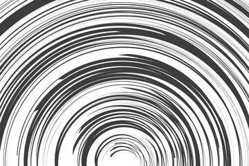 Comic speed lines background for manga and anime. Vector radial action effect. Black radiating stripes.