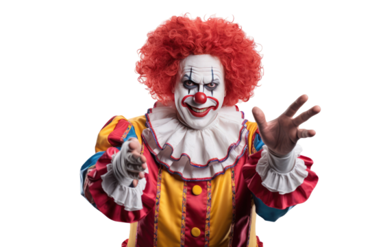 The Jesters Enigmatic Gesture on White or PNG Transparent Background.