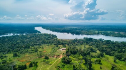 dji mavic drone photo of the amazon jungle