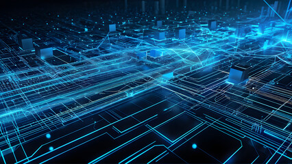 A digital abstract 3D background with many uses