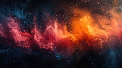 Fototapeta premium Abstract texture background of colorful smoke. 3d rendering
