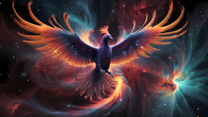Nebula Phoenix  Description The Nebula Phoenix is a cosmic bird with wings that resemble swirling...