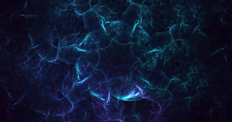 3D manual Fractal illustration. Abstract rendering multicolor technology light background. The illustration is not generated by AI.