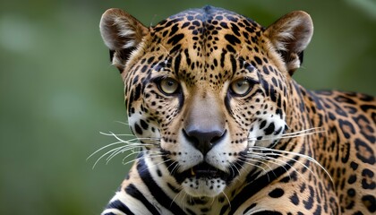 A Jaguar With Its Whiskers Twitching Sensing Dang  2