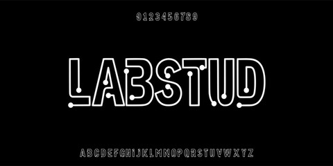 Abstract modern urban alphabet fonts. Typography sport, technology, fashion, Brand, digital, future creative logo font. vector illustration © pararel terror