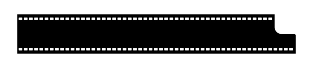 Grunge film strips collection. Old retro cinema movie strip video recording. Vector .