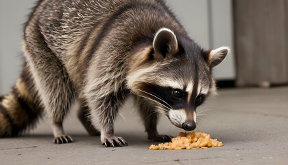 A Raccoon With Its Nose To The Ground Sniffing Ou  3