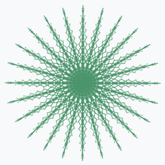 Fototapeta premium Pattern element on a white background. The vector image can be used as a decoration for fine art.